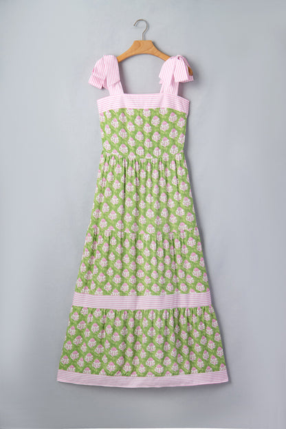 Threaded Pear Adriana Knot Straps Maxi Dress