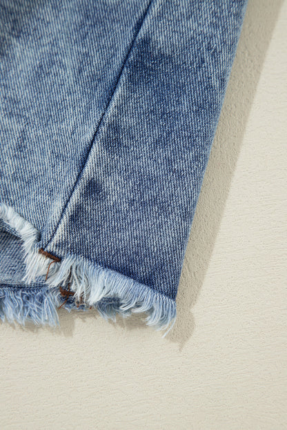 Threaded Pear Olivia Hooded Raw Hem Jacket