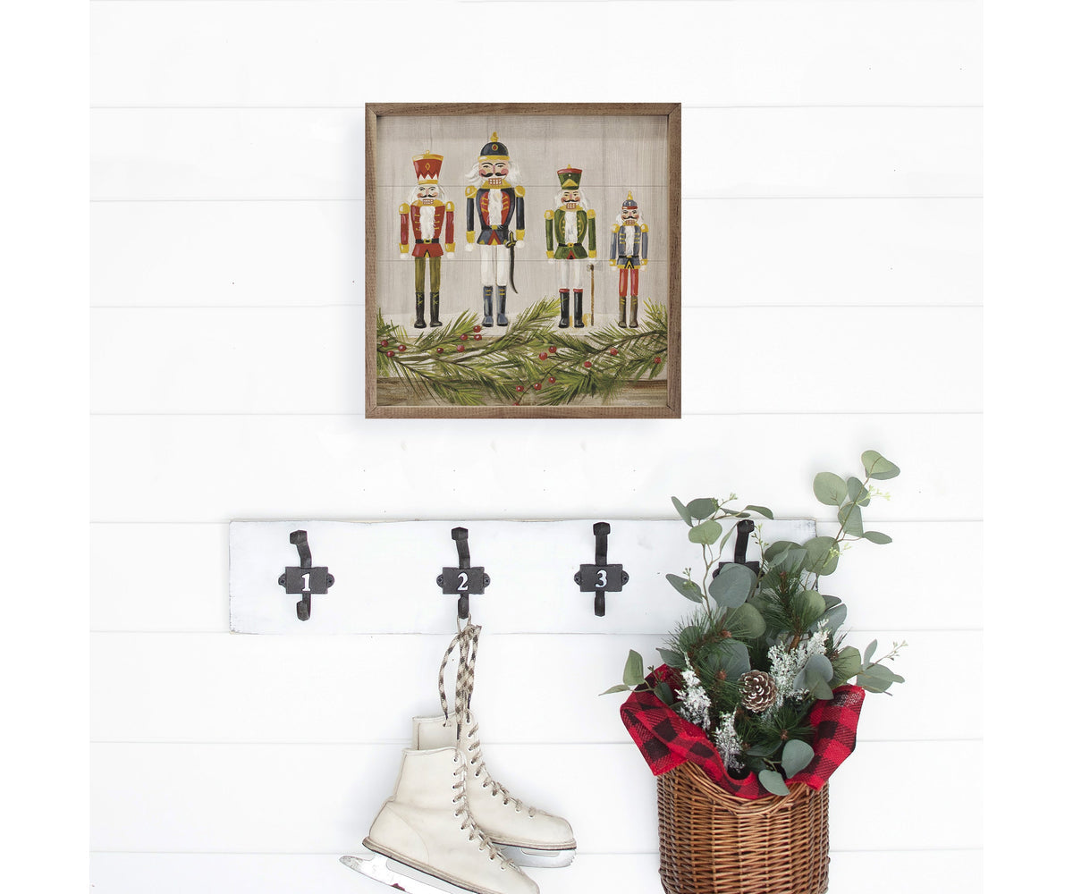 Kendrick Home Nutcrackers On A Mantel By Silvia Vassileva
