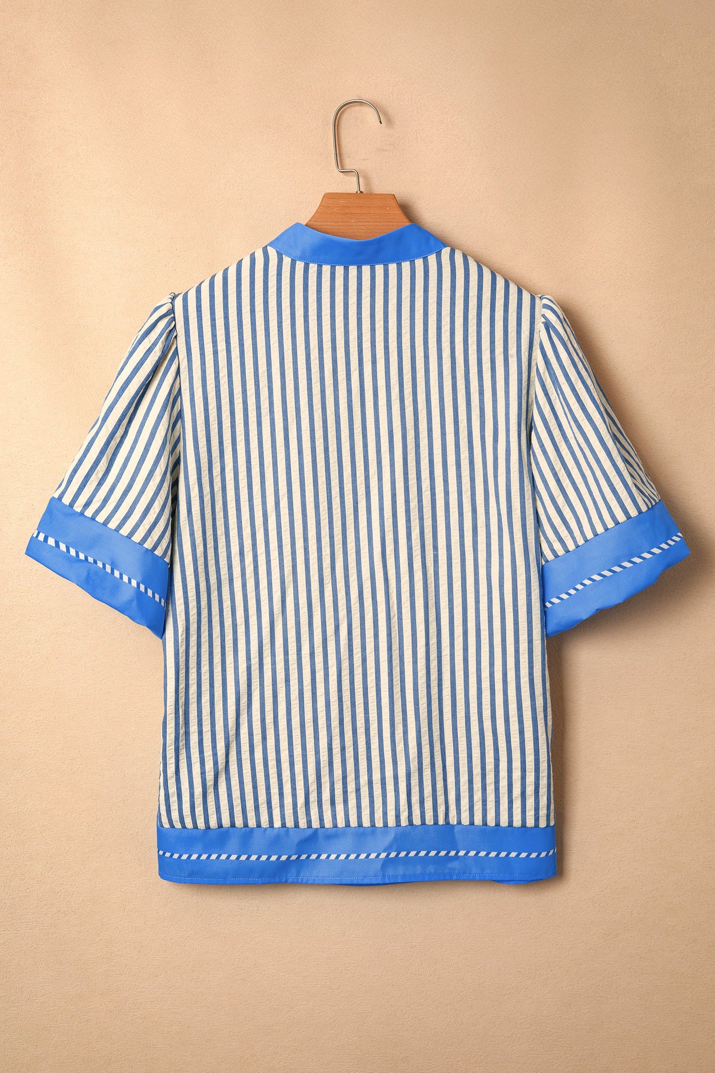 Threaded Pear Joanna Detail Short Sleeve Blouse