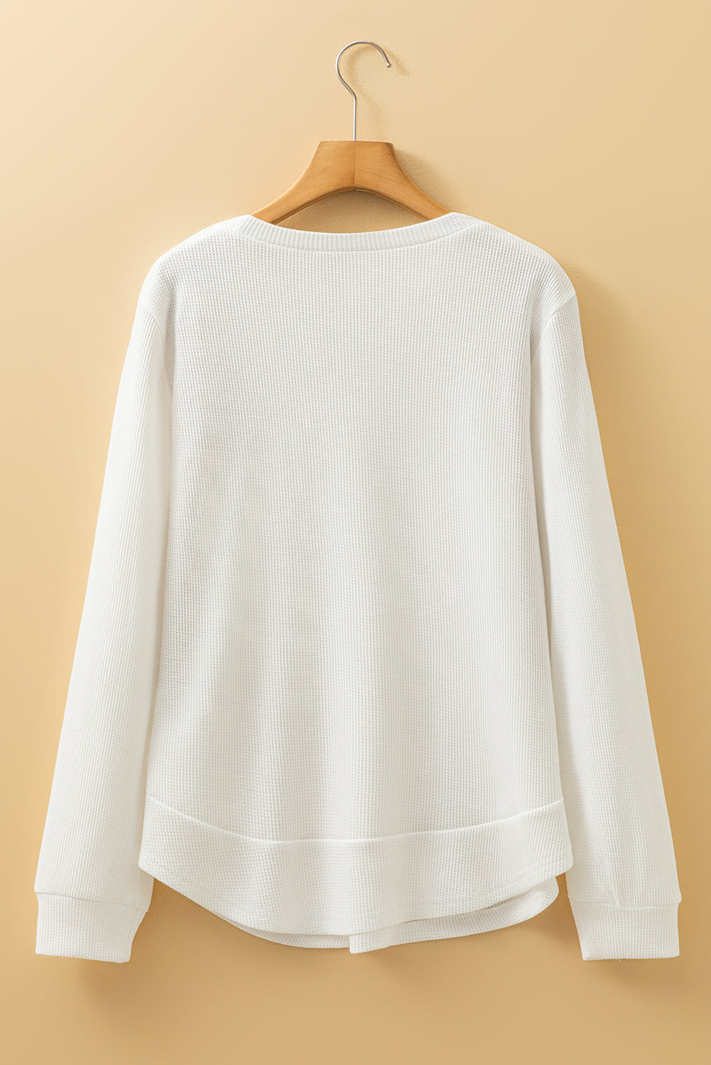 Threaded Pear Allison Waffle Long Sleeve Top