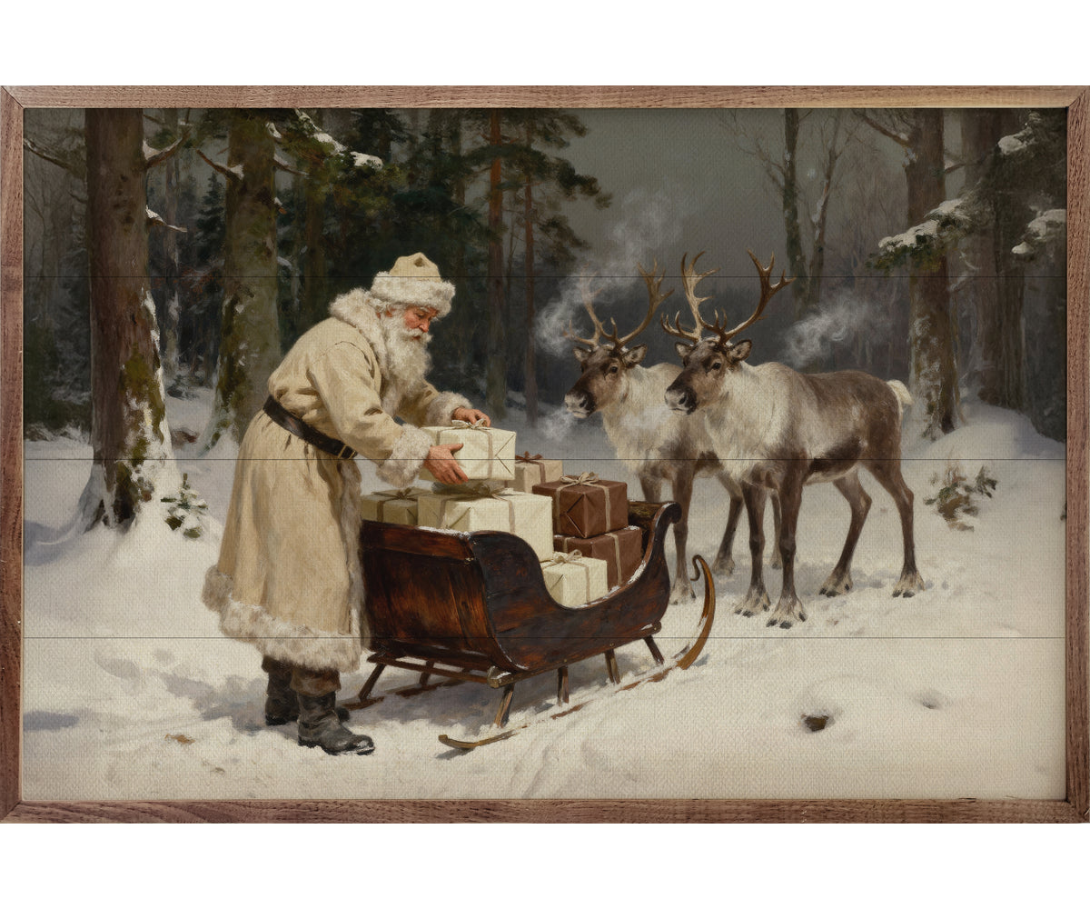Kendrick Home Santa And His Reindeer Sleigh