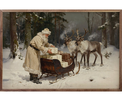 Kendrick Home Santa And His Reindeer Sleigh