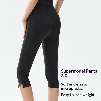 High-Waist Slim-Fit Yoga Leggings for Women – 7/8 Length Tight Fit Fitness Pants