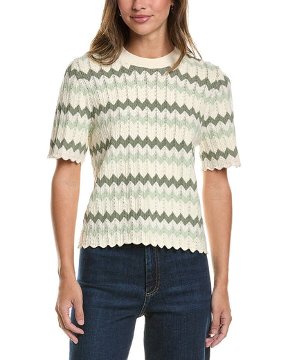 DUSTY SAGE GREEN CHEVRON AS394-