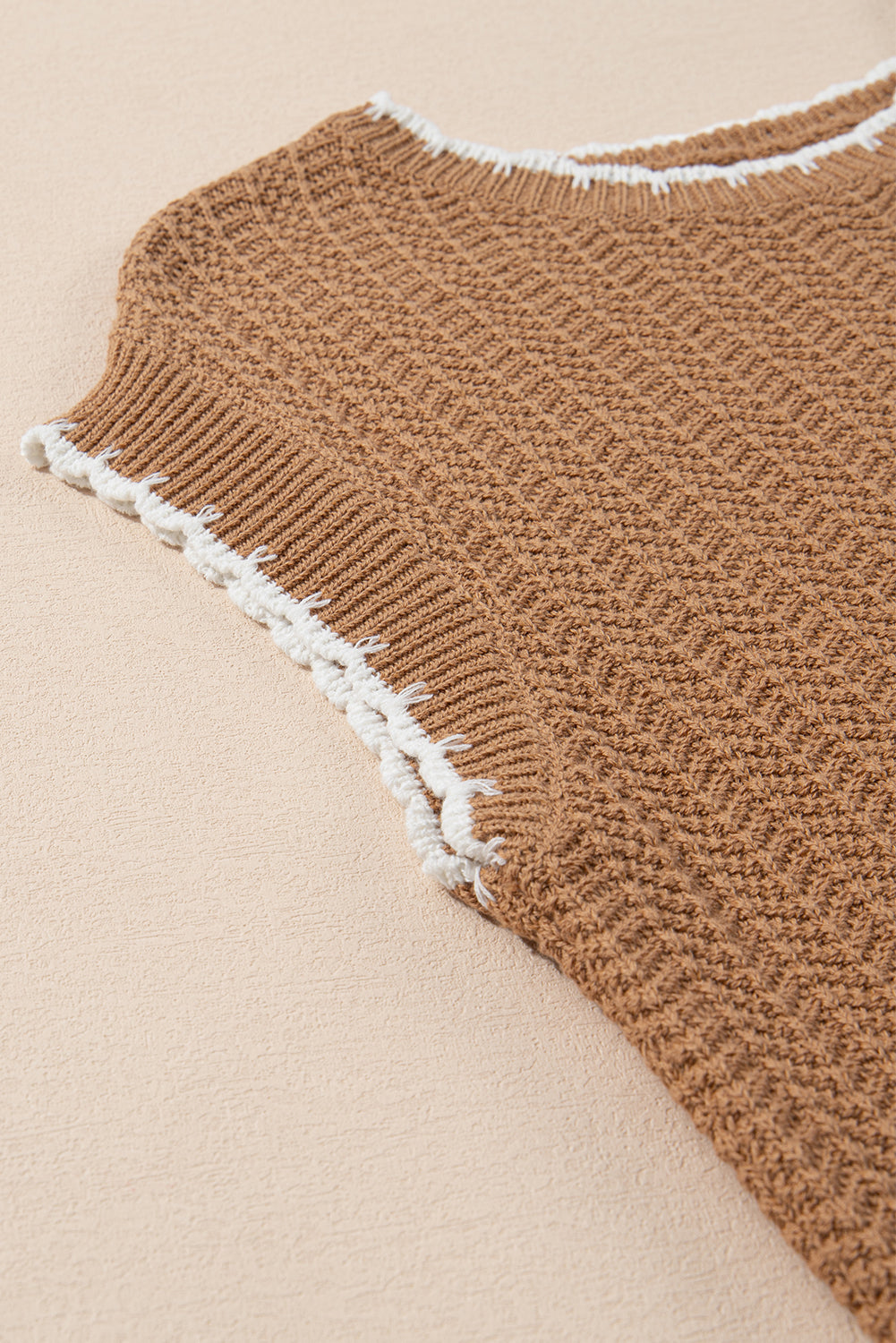 Threaded Pear Sophia Knit Short Sleeve Sweater