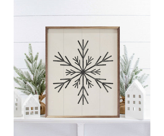 Kendrick Home Modern Snowflake 1 Large Spike By Nina Blue