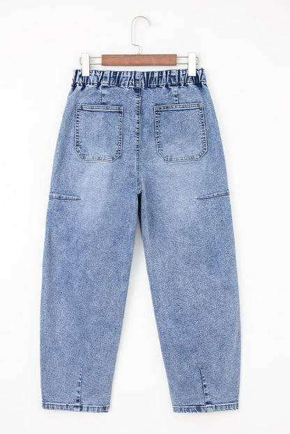 Threaded Pear Bella Paperbag Waist Barrel Jeans