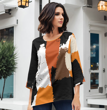 Black and Orange-
