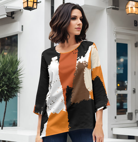 Black and Orange-