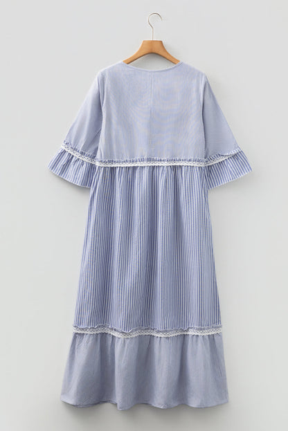 Threaded Pear Raya Bracelet Sleeve Maxi Dress