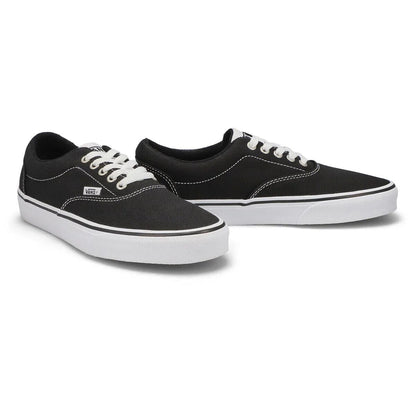 Vans Doheny Men's Sneakers — Black/White Canvas Low-Top
