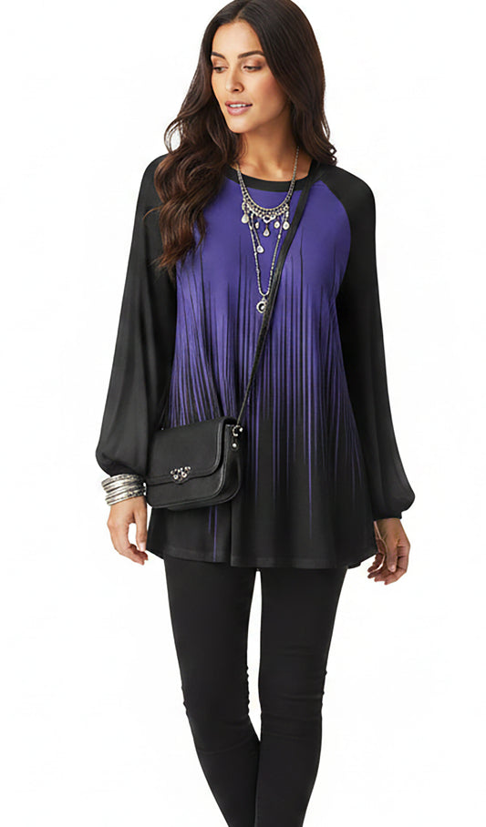 Black Purple Linear Gradient-