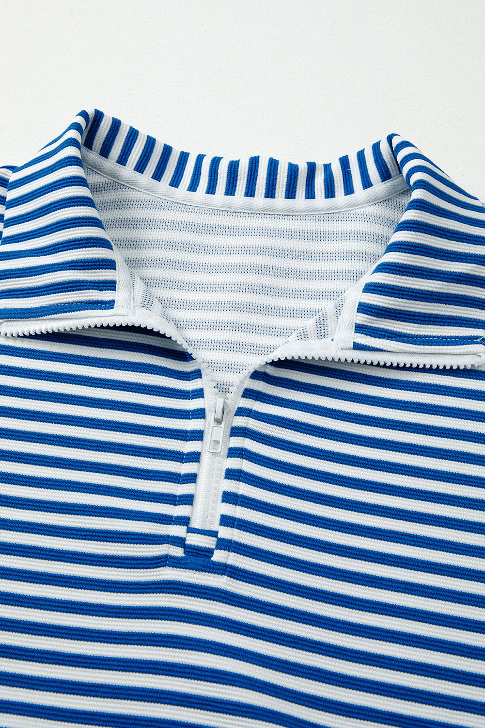 Threaded Pear Reign Zip Collar Pullover Long Sleeve Top