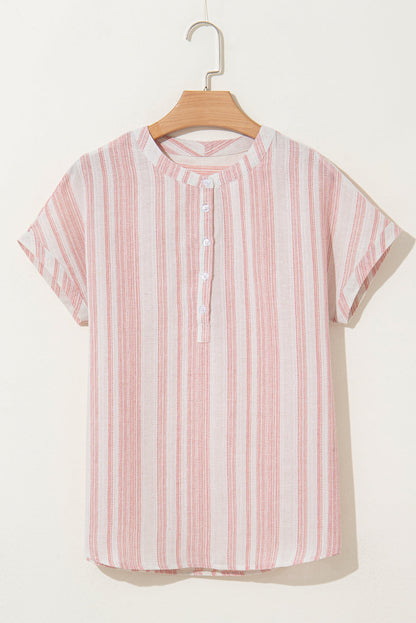 Threaded Pear Kelly Short Sleeve Casual Blouse