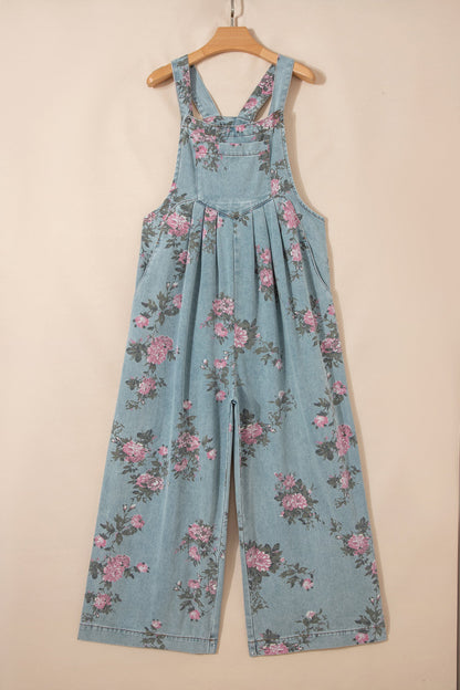 Threaded Pear Olivia Waist Wide Leg Jumpsuit
