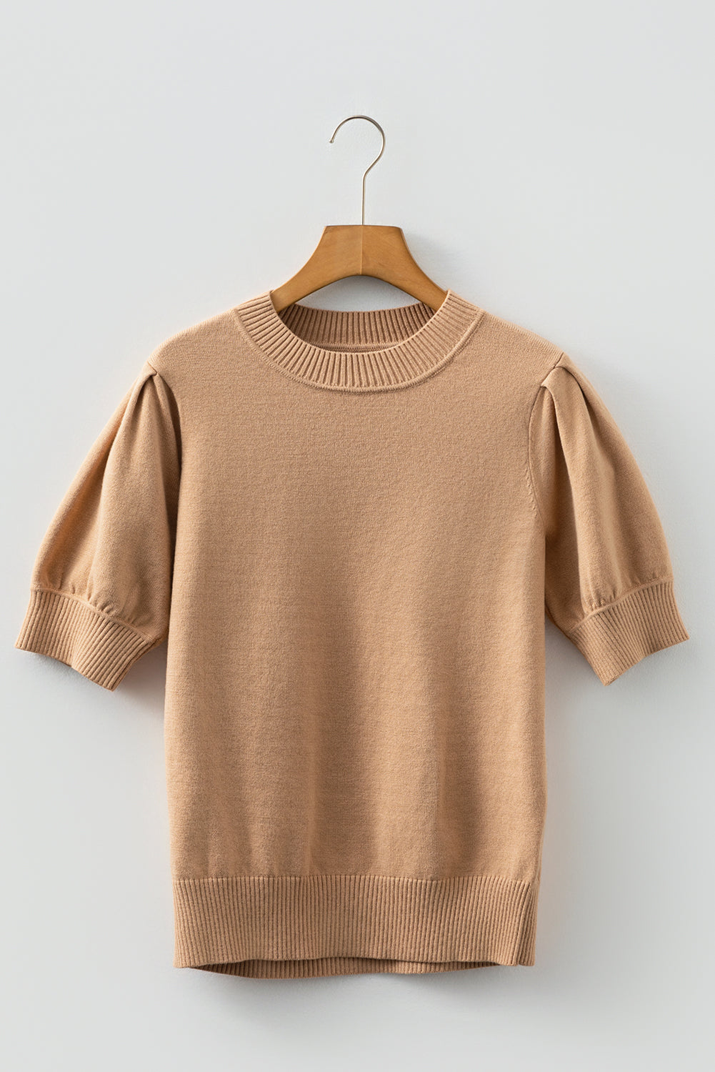 Threaded Pear Jasmine Short Puff Sleeve Sweater