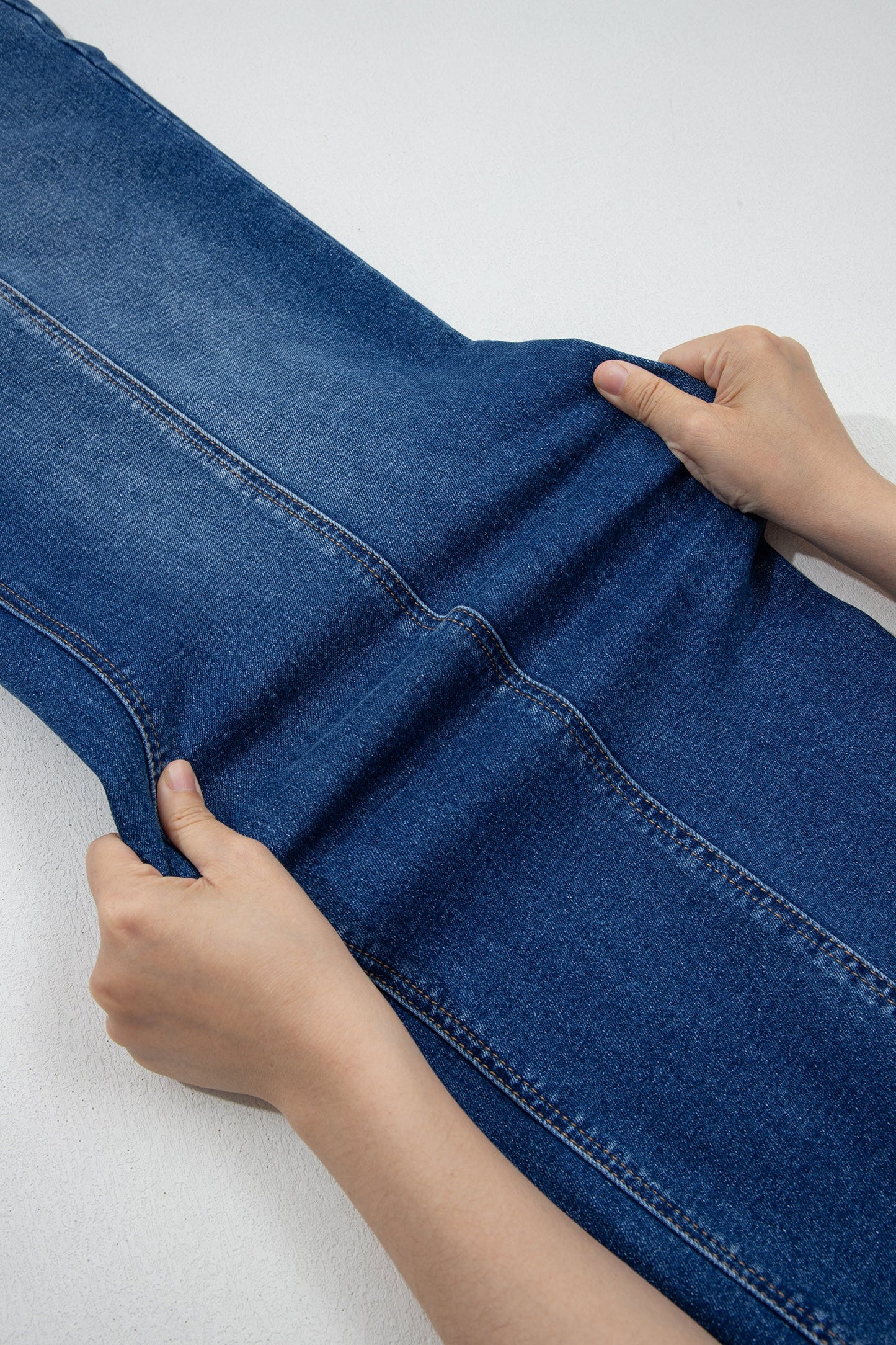 Threaded Pear Yusra Seam Detail Shift Jeans