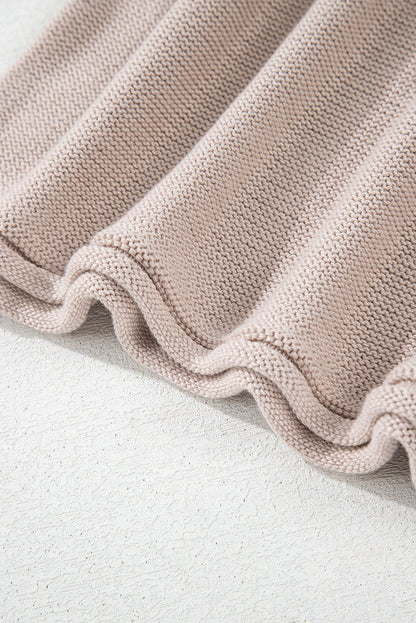 Threaded Pear Ava Colorblock Exposed Seam Sweater