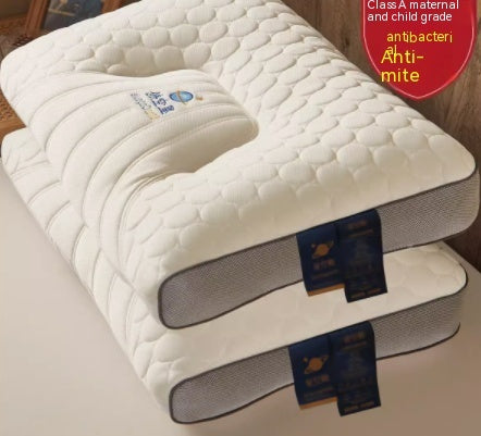Cloud Natural Latex Cervical Pillow – 98% Latex, Antibacterial & Anti-Mite, 3 Loft Heights