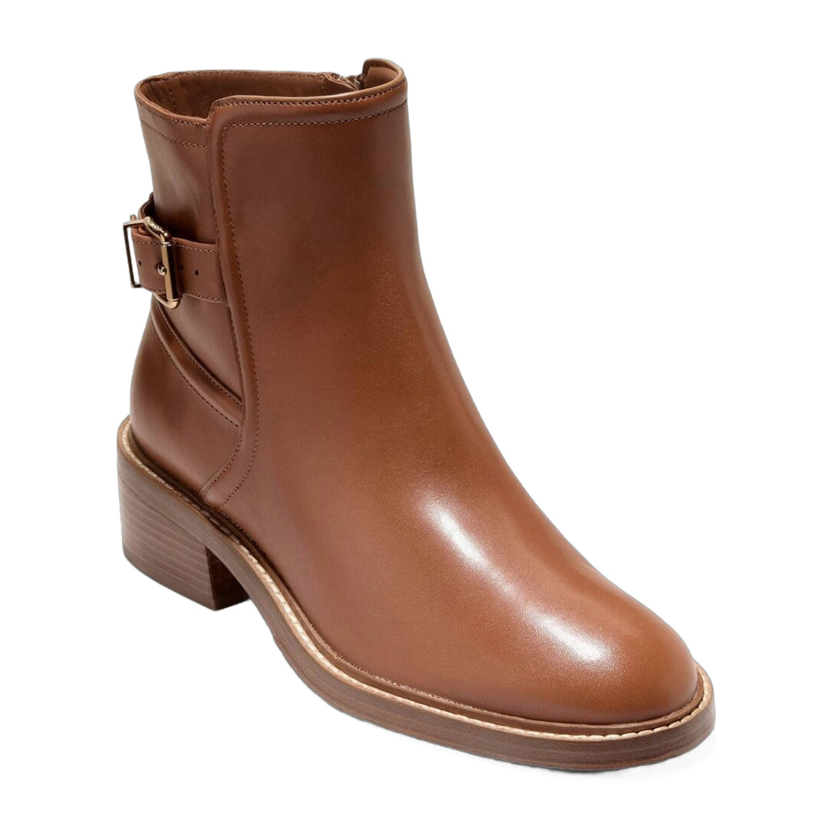 Cole Haan Silvana Buckle Leather Bootie