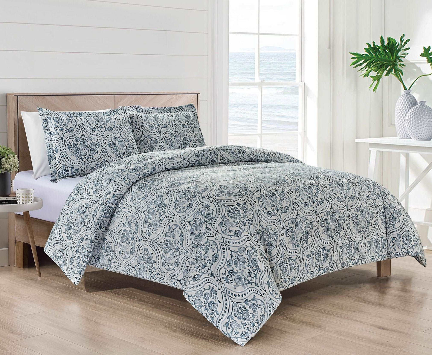 Bibb Home 1800 Series 3 pc Duvet Cover Set