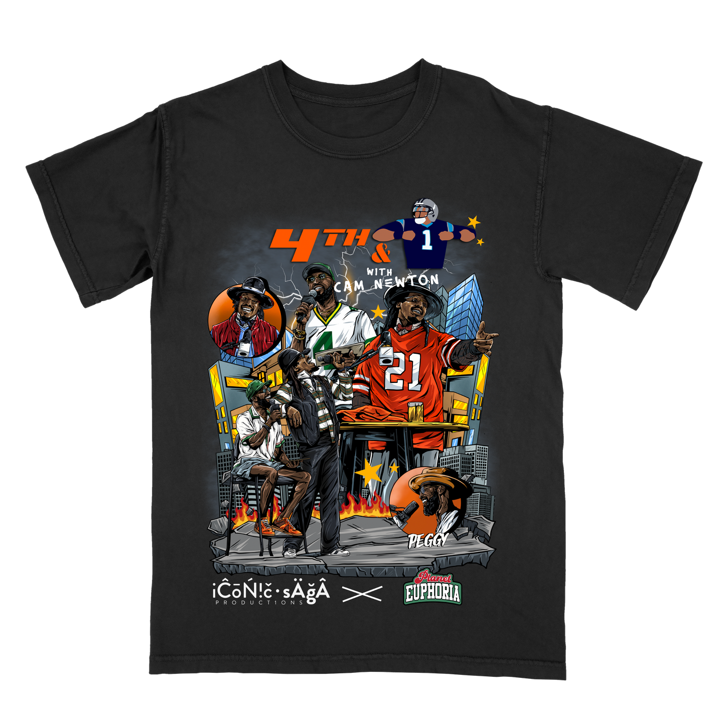 4th And 1 With Cam Newton Limited Edition Graphic T-Shirt