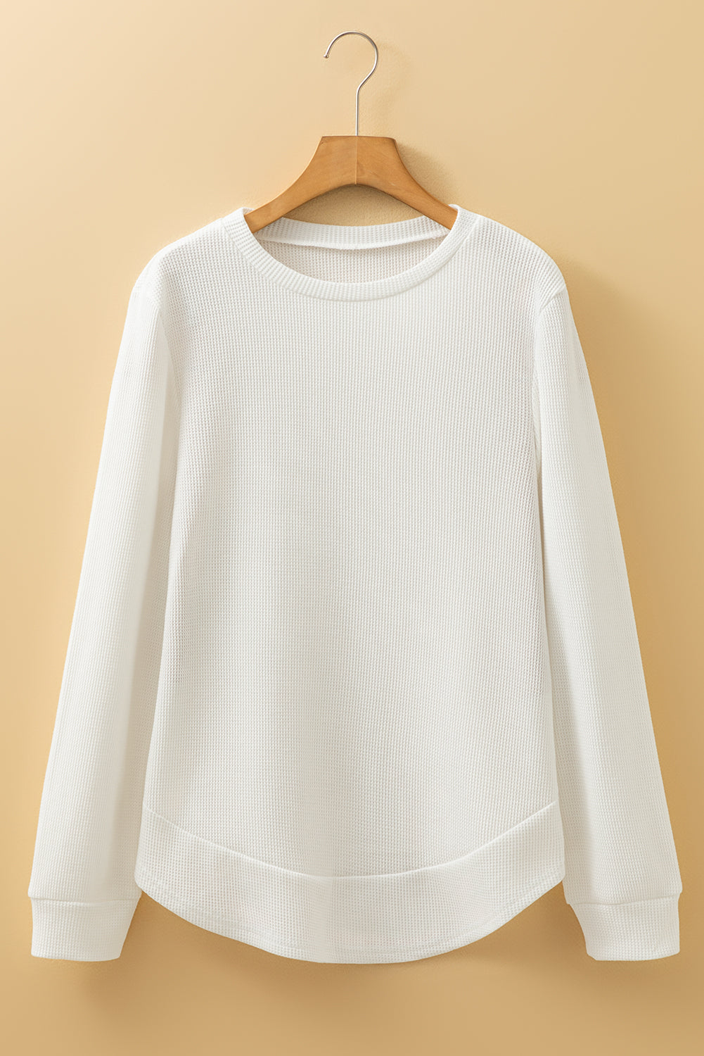 Threaded Pear Allison Waffle Long Sleeve Top