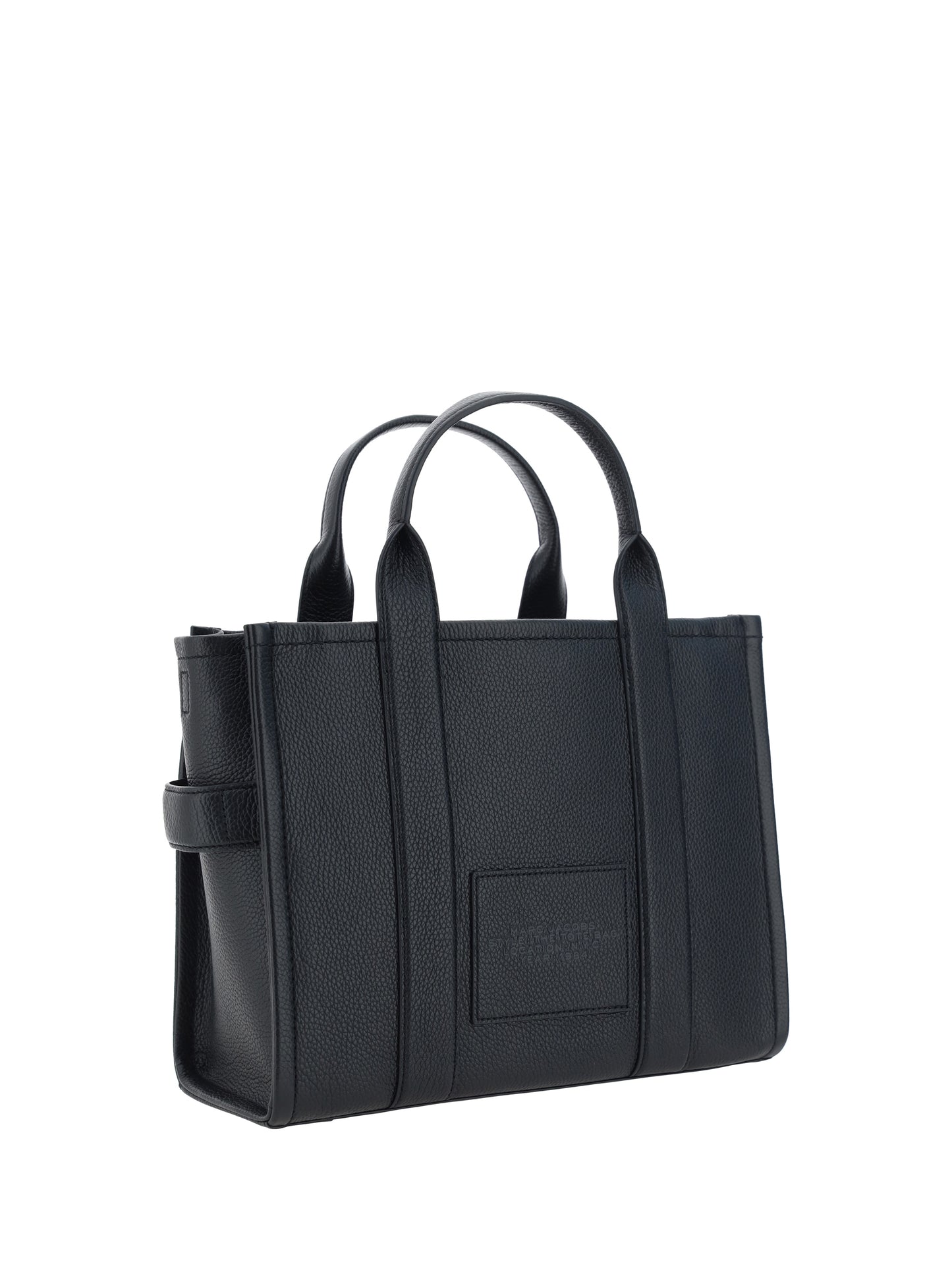 Tote Handbag Black Leather