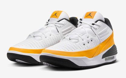 Air Jordan Men's Max Aura 5 'White Yellow Ochre' Sneakers