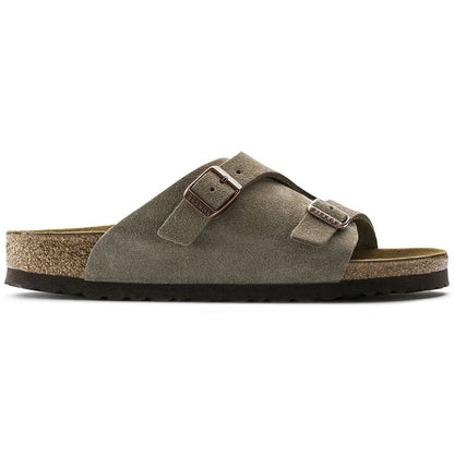 Birkenstock Unisex Zurich BS Suede Leather SF Taupe