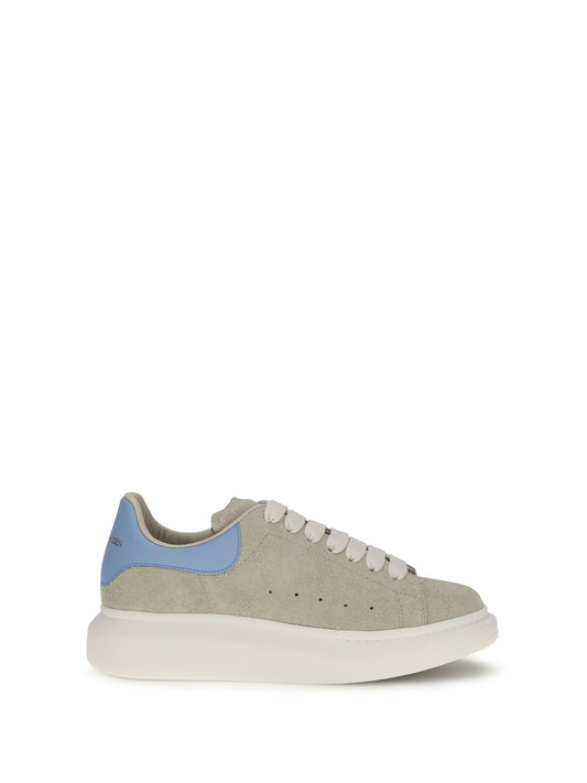 Sneakers Oversized Suede Natural/Sky Blue
