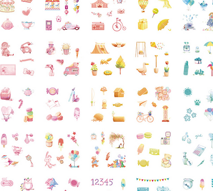 Gift box set sticker