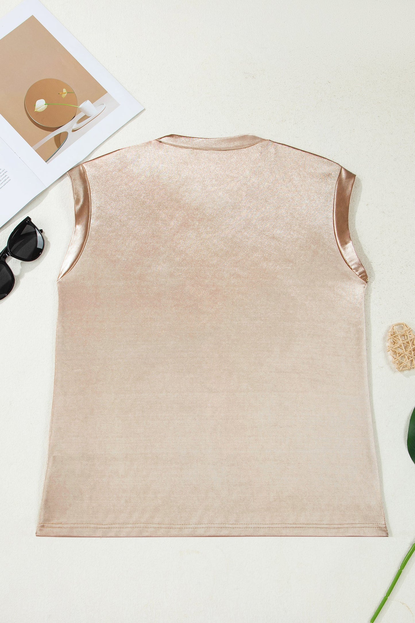 Threaded Pear Alicia Metallic Tank Top