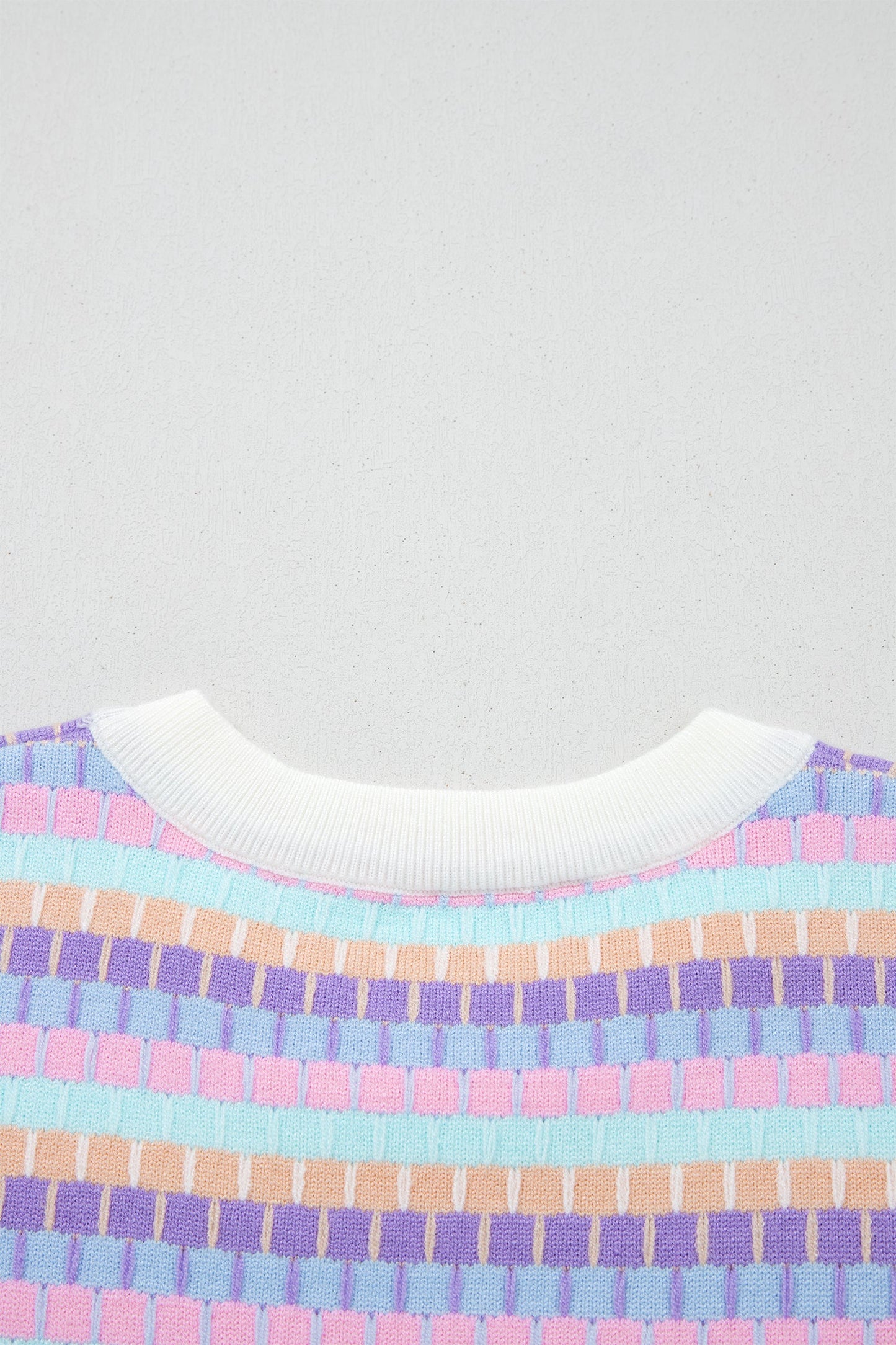 Threaded Pear Ailany Knit Short Sleeve Sweater