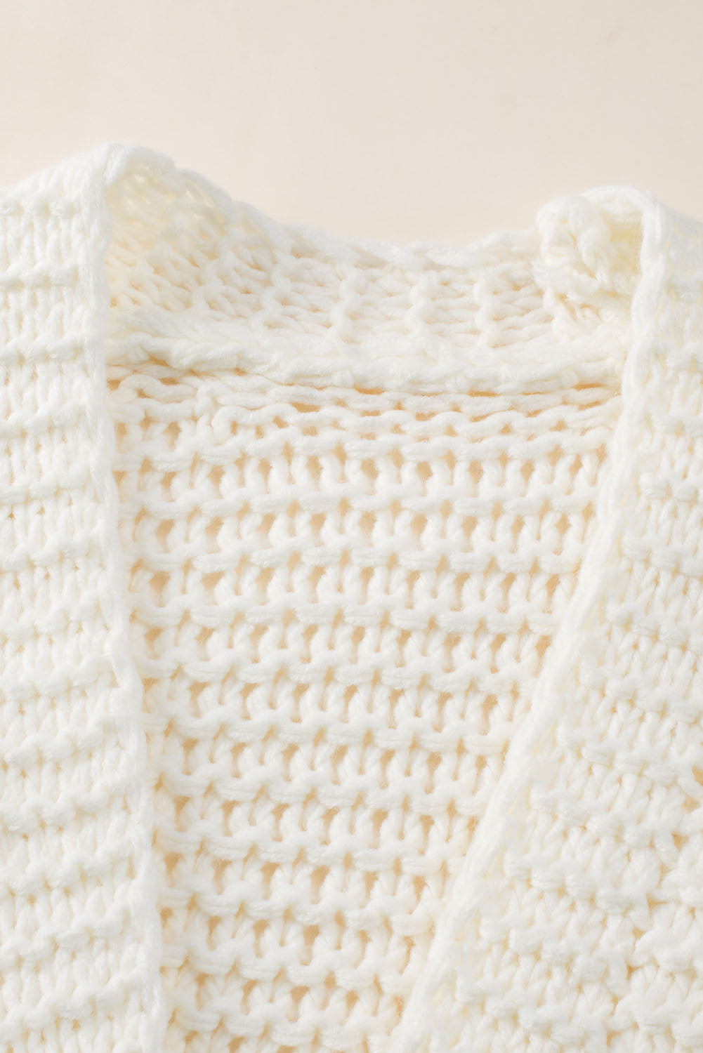 Threaded Pear Oakley Shoulder Puff Sleeve Cardigan