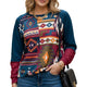 Red Multicolor Print