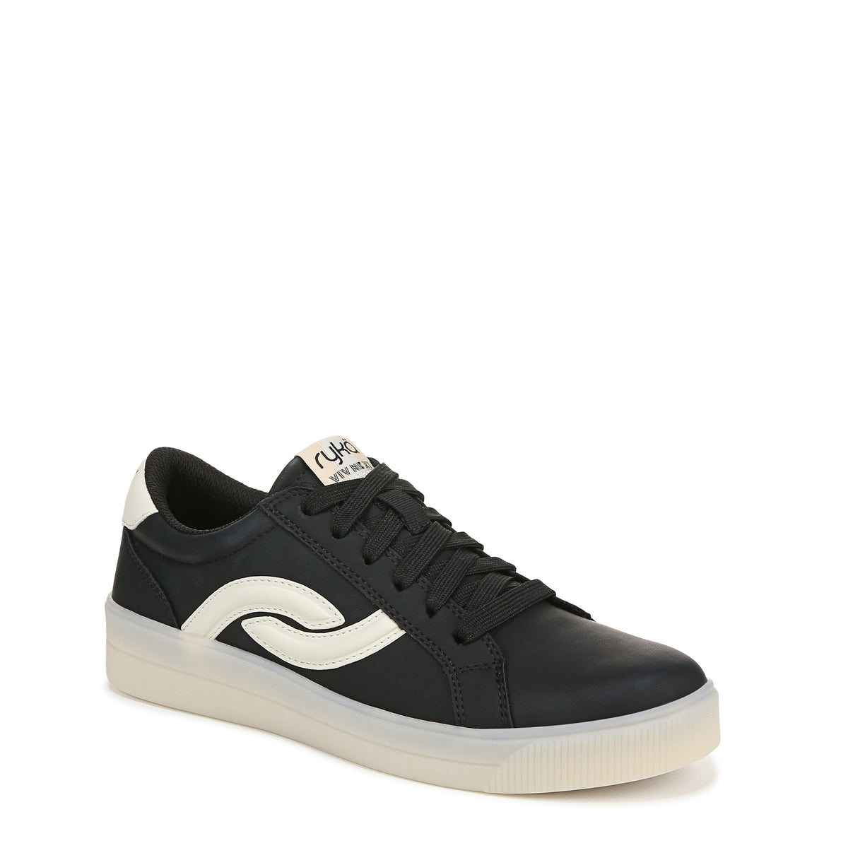 Black Faux Leather-