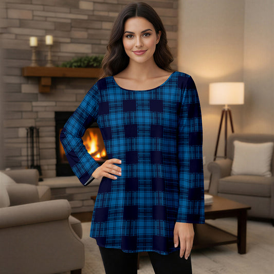 Blue and Black-