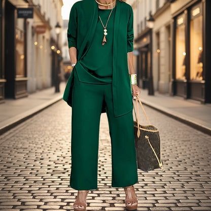 Women's 3-Piece Longline Duster Cardigan