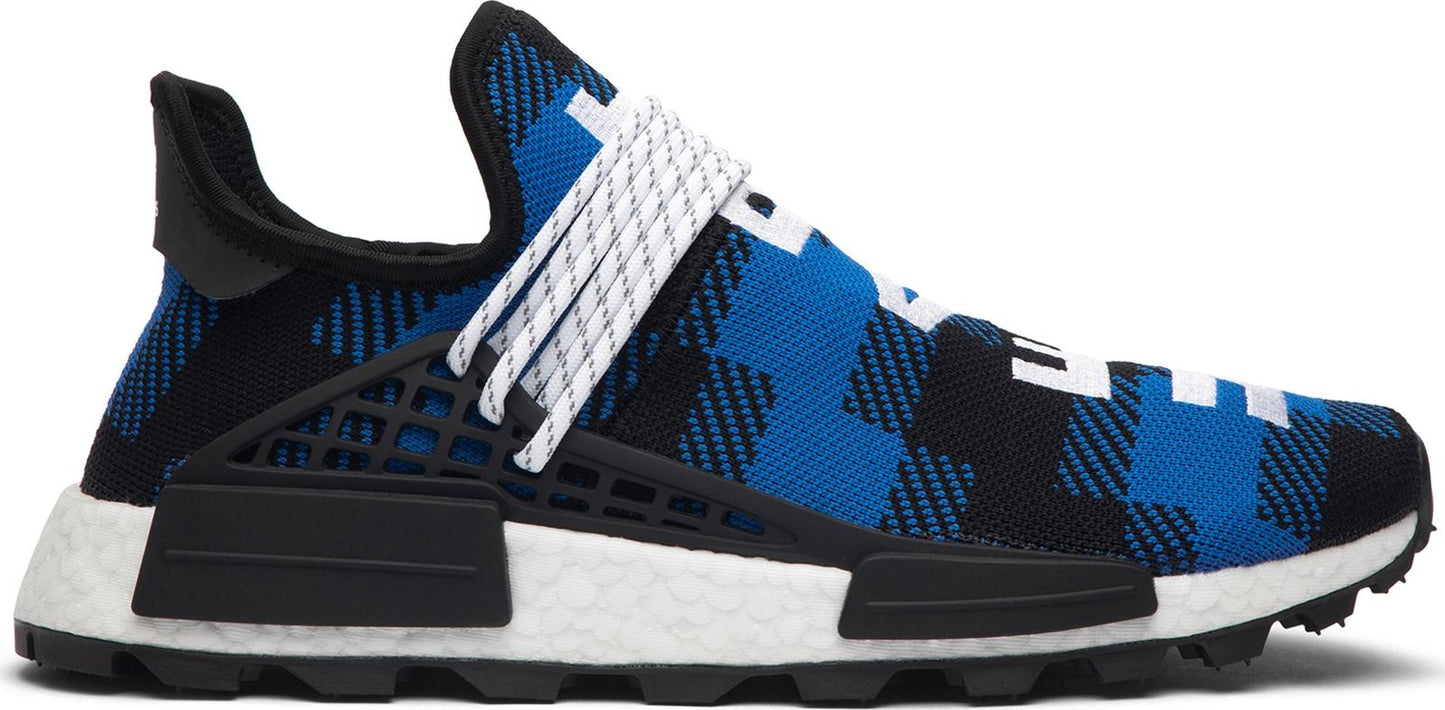 Men's adidas Nmd Hu 'Pharrell X Bbc Blue Plaid'