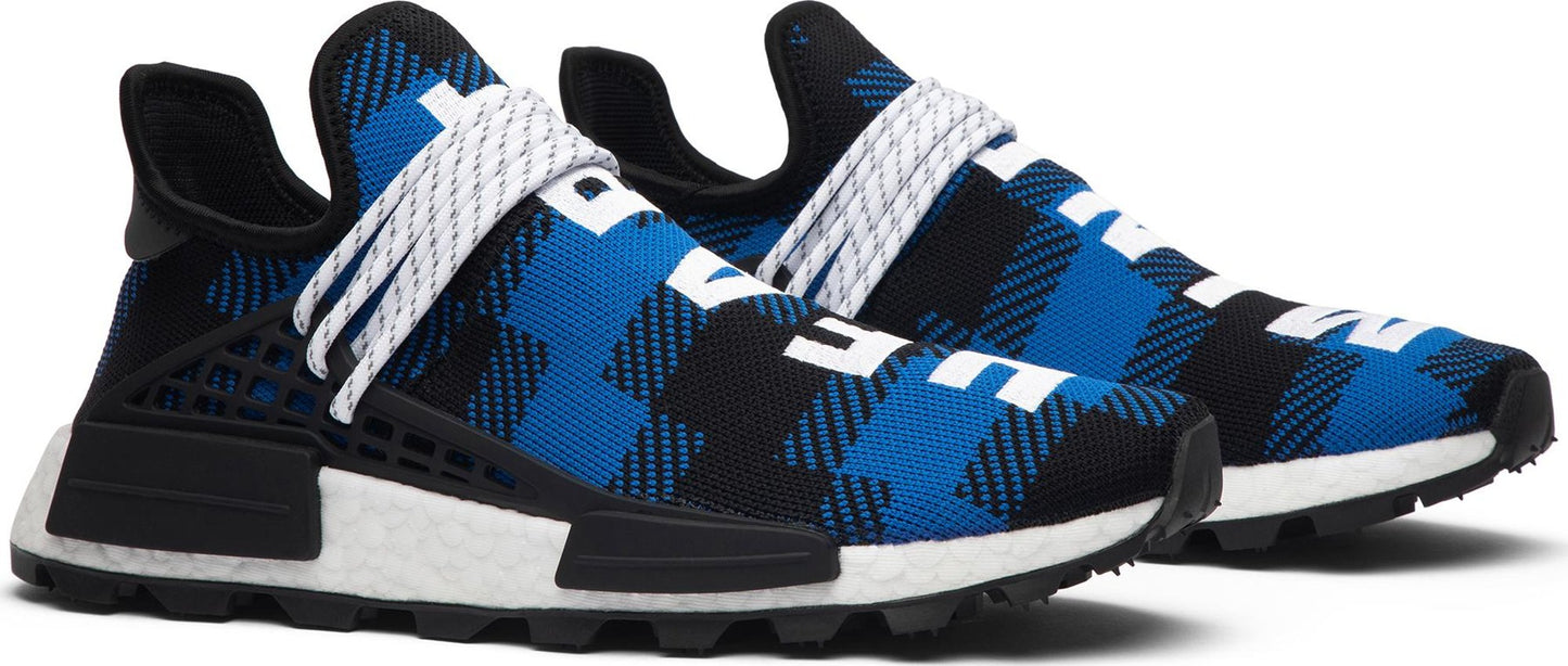 Men's adidas Nmd Hu 'Pharrell X Bbc Blue Plaid'