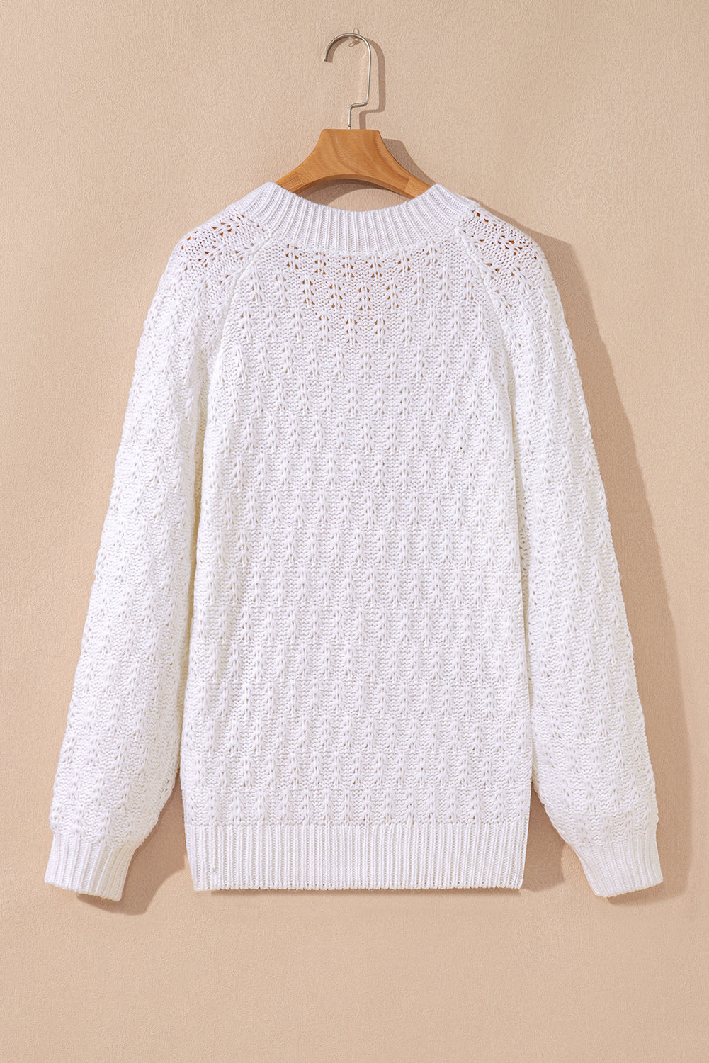 Threaded Pear Emma Ribbed Edge Loose Sweater