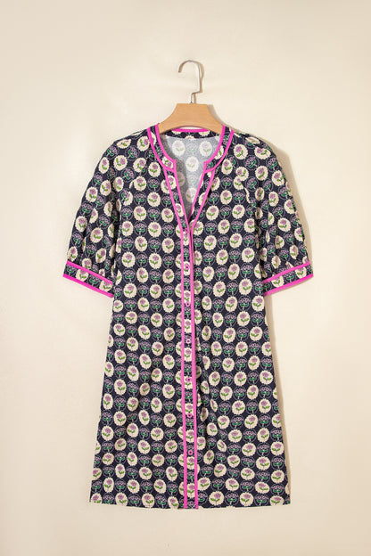 Threaded Pear Cameron Vintage Floral Shift Dress
