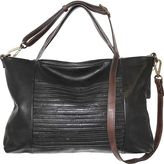 Nino Bossi Handbags Elana Satchel - Black