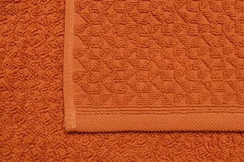 Towels Beyond Luxury 6 Piece Genuine Cotton Bath Towel Set - Jacquard Woven Soft Textured Towels Made with 100% Turkish Cotton - Classic Turkish Towels