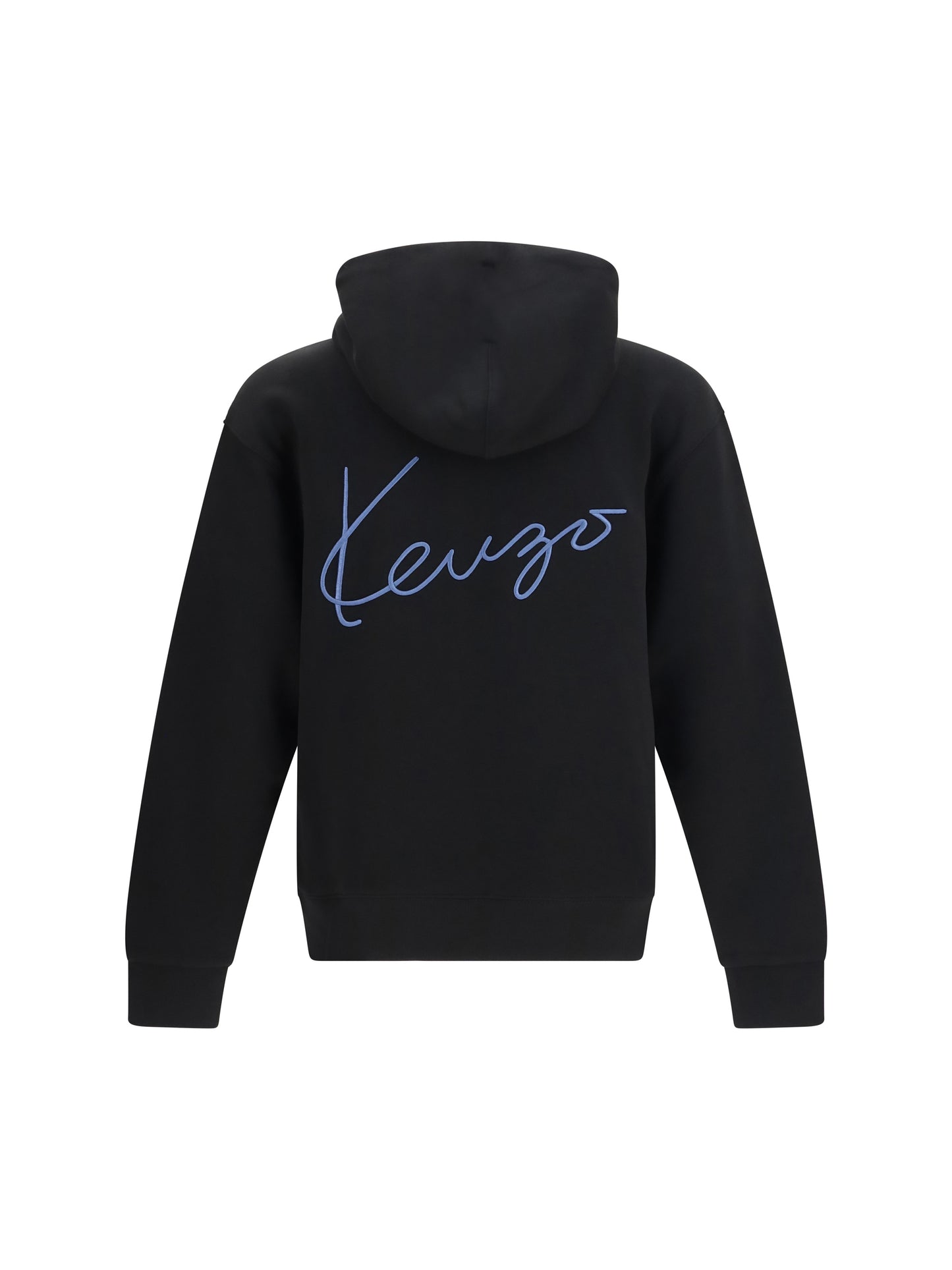 Hoodie Signature Cotton Zip Black