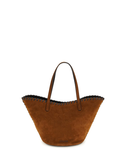 Handbag Caro Suede Tobacco/Espresso