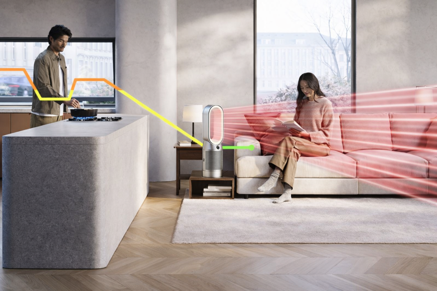 Dyson Air Purifier Hot+Cool HP1 Tower in White