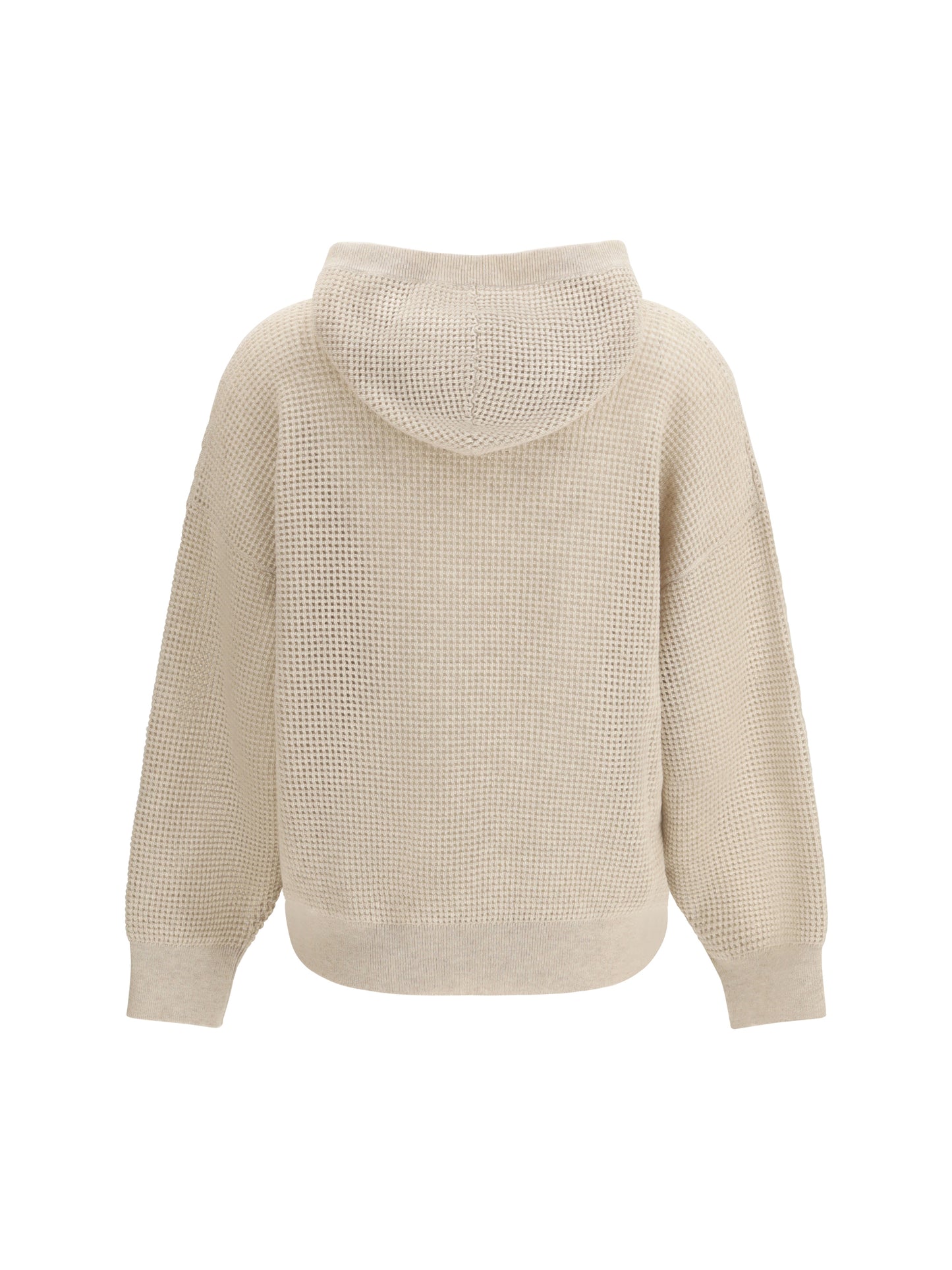 Hooded Cashmere Sweatshirt Rustic Beige